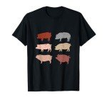 Vintage Pig Lover T-Shirt for Farm Animal Fans
