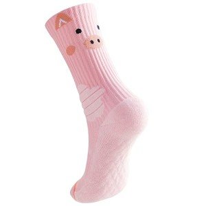 Cute Pink Cartoon Pig Athletic Crew Socks