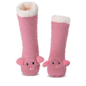 Cute Pink Pig Slipper Socks for Women