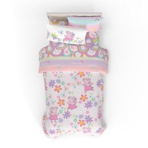 Peppa Pig Cozy Twin Bedding Set, 5 Pieces