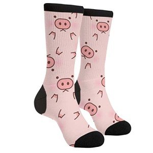 Funny Cute Pig Crew Socks for Everyone