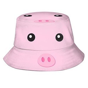 Adorable Pink Pig Bucket Hat for Summer Fun