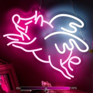 Cute Pink Pig Neon Wall Sign for Decor