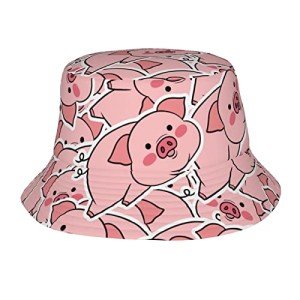 Adorable Cartoon Pig Bucket Hat for Everyone