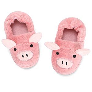 Warm Pink Pig Slippers for Toddlers