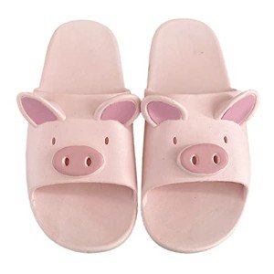 Cute Pink Pig Summer Slippers for Women