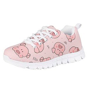Cute Pink Pig Sneakers for Kids - Lightweight & Fun