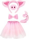 Adorable Pig Costume Set for Kids Halloween