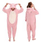 Cozy Flannel Pig Pajamas for Adults