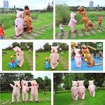 Inflatable Adult Pink Pig Halloween Costume