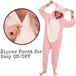 Cozy Flannel Pig Pajamas for Adults