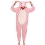 Cozy Flannel Pig Pajamas for Adults