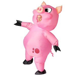 Inflatable Pig Halloween Costume for Adults