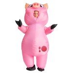 Inflatable Pig Halloween Costume for Adults