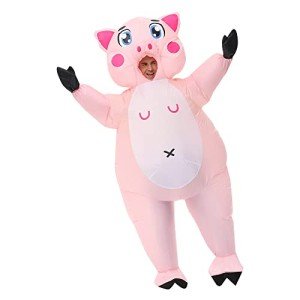 Adorable Inflatable Pig Costume for Adults