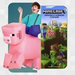 Inflatable Pig Ride-On Costume for Kids (Size 7-8)