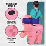 Inflatable Pig Ride-On Costume for Kids (Size 7-8)