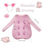 Cute Adult Pig Costume with Ears and Nose