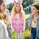Cute Adult Pig Costume with Ears and Nose