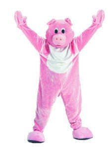 Plush Pig Mascot Costume for Teens and Adults