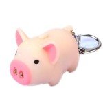 Cute Pig LED Keychain with Flashlight Sound