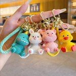 Cute Pink Pig Keychain - Adorable Piggy Accessory