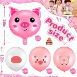 Cute Pig Birthday Party Supplies Set - 36 Pcs