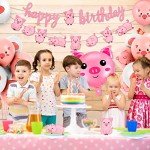 Cute Pig Birthday Party Supplies Set - 36 Pcs
