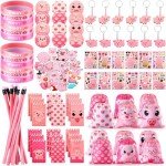 140 Pig Party Favors Set for Kids