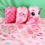 140 Pig Party Favors Set for Kids