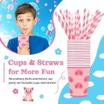 Cute Pig Birthday Party Supplies for 24 Guests