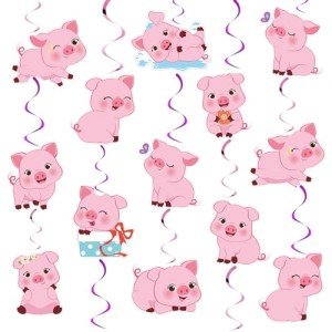 30 Cute Pig Swirl Decorations for Parties