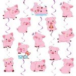 30 Cute Pig Swirl Decorations for Parties