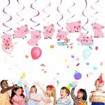 30 Cute Pig Swirl Decorations for Parties