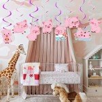 30 Cute Pig Swirl Decorations for Parties