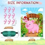 Pin The Tail On The Pig Party Game Set