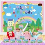 Cute Pig Birthday Party Gift Boxes (12pcs)