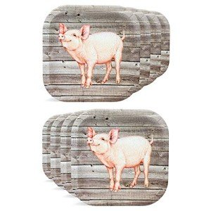 Cute Piggy Birthday Plates for Outdoor Fun