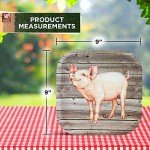 Cute Piggy Birthday Plates for Outdoor Fun