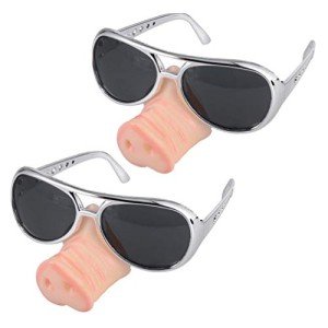 Funny Pig Nose Glasses - 2 Pack for Parties