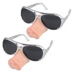 Funny Pig Nose Glasses - 2 Pack for Parties