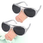 Funny Pig Nose Glasses - 2 Pack for Parties