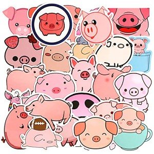 Kawaii Pig Stickers Set - 100 Cute Designs