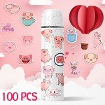 Kawaii Pig Stickers Set - 100 Cute Designs