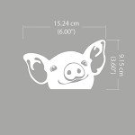 Cute Baby Pig Vinyl Car Decal Sticker