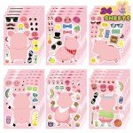 24 Cute Pig Stickers for Kids' Fun