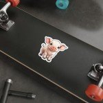 Cute Pig Vinyl Sticker for Water Bottle & More