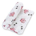 Cute Pig Print Muslin Swaddle Blanket for Babies