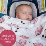 Cute Pig Print Muslin Swaddle Blanket for Babies