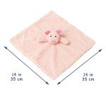 Adorable Pink Pig Plush Security Blanket for Kids